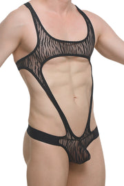 Bodythong Oze Lace Savane Black