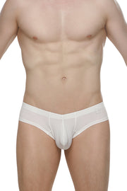 Mini Boxer Cheeky Rib White