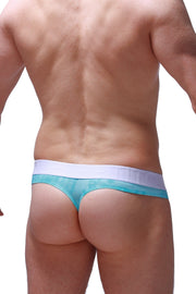 Thong Hole Cockring Marbre Green