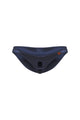 Crotchless Bikini Satin Midnight Blue