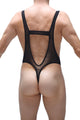 Bodysuit Thong Gonzac Net Black