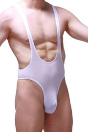 Bodysuit Thong Gonzac Plum White