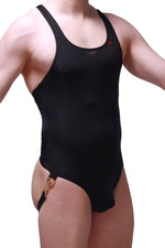 Bodysuit Jockstrap Aspet Plum Black