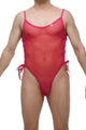 Bodythong Lacets Net Fuchsia