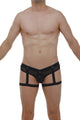 Jockthong Garter Net Black w/ Ring