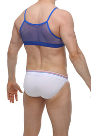 Micro Tank Top Mesh Blue
