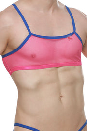 Micro Tank Top Mesh Neon Pink