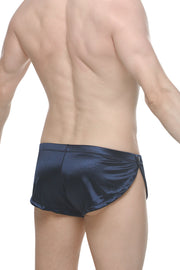 Short Snap Satin Encre