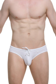 Swim Brief Plerinc White