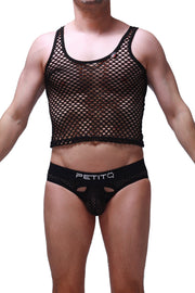 Tank Top Mesh Black