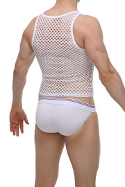 Tank Top Mesh White