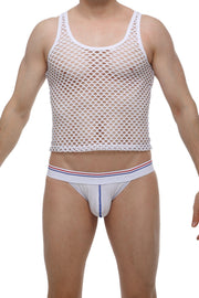 Tank Top Mesh White