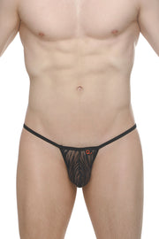 Thong Migny Lace Savane Black