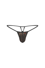 Thong Migny Lace Savane Black