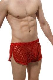 Short Snap PetitQ Fishnet Red