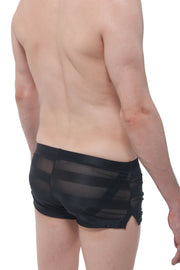 Shorts Mesh Stripe Jock Black