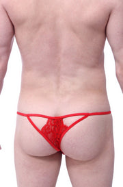 Tanga Encaje Givry Rojo