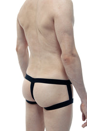 Open Boxer Cockring Silicona Negro
