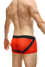 Boxer Jock Mesh Bares Rojo