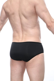 Brief Crotchless Cockring Black