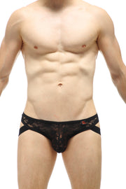 Jockstrap Thong Lace Black