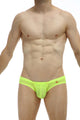 Brief Double Pouch Net Neon Yellow
