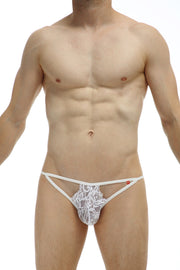 G-String Spindel Lace White