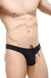 Swim Thong Recycled Black