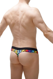 Thong Plones Leopard Rainbow