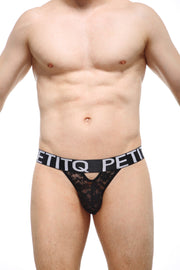 Thong Rouy Lace Black